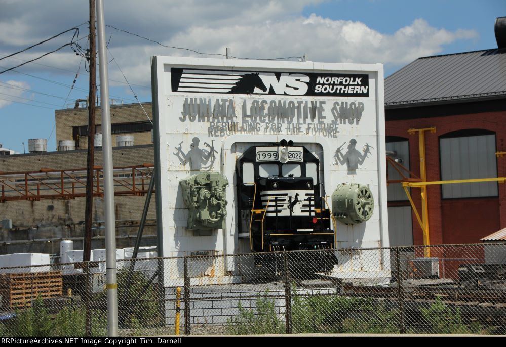 NS shop sign